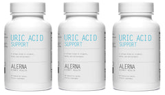 Alerna Kidney Health Uric Acid Support bottle with product label