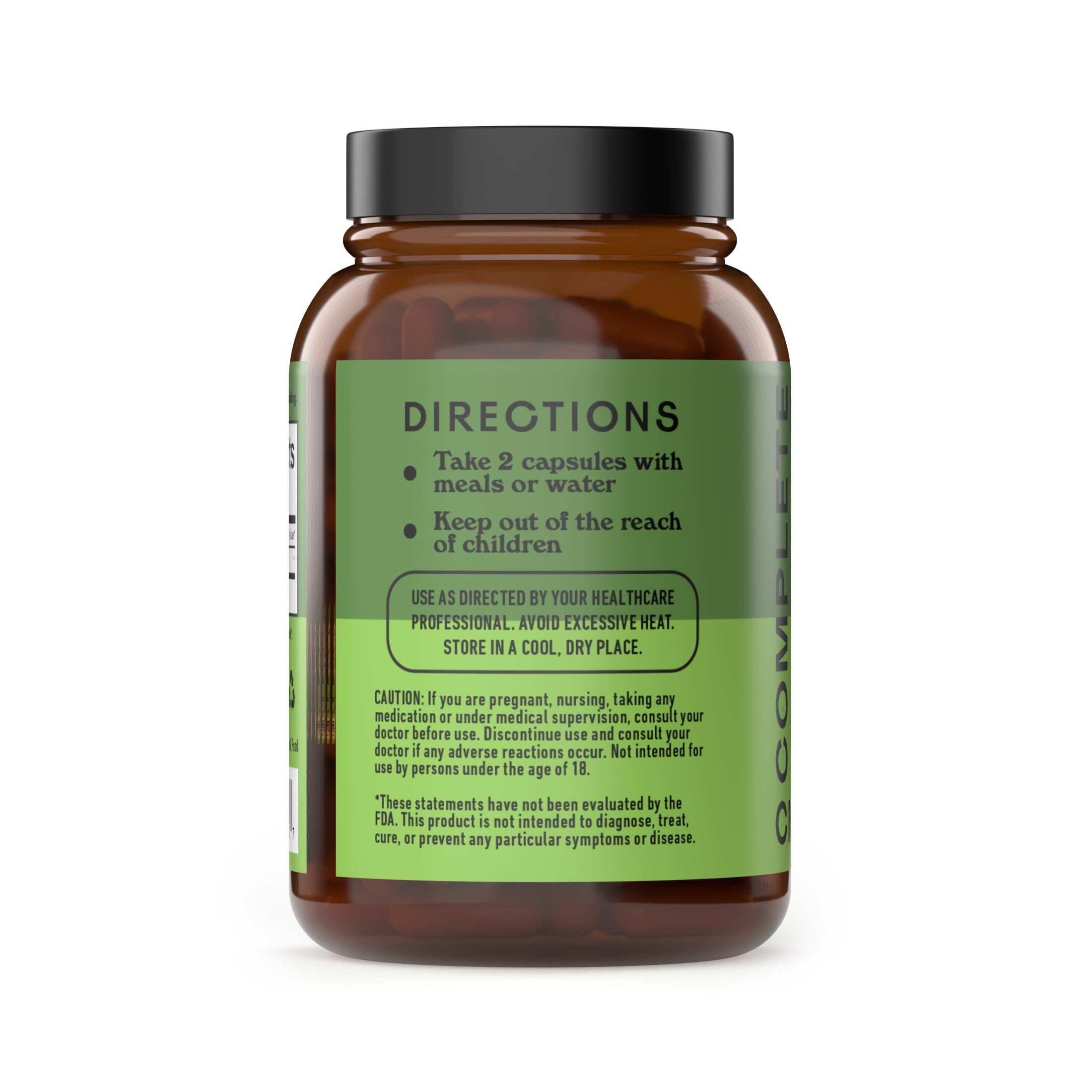 Close-up of vegetarian veggie capsules