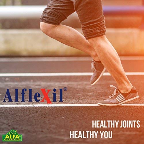 ALFA VITAMINS ALFLEXIL packaging with lifestyle image suggests active living.