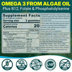 Back/front label showing 1000mg omega-3 per serving