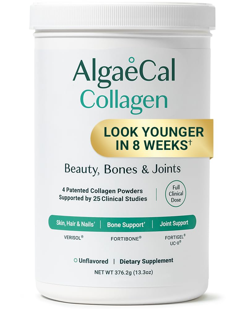 ALGAECAL Collagen bottle with VERISOL®, FORTIGEL®, UC-II®, and FORTIBONE peptides