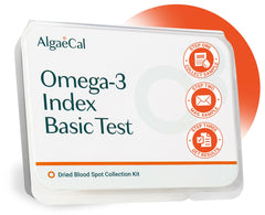 Front view of ALGAECAL Omega-3 Finger Test Kit