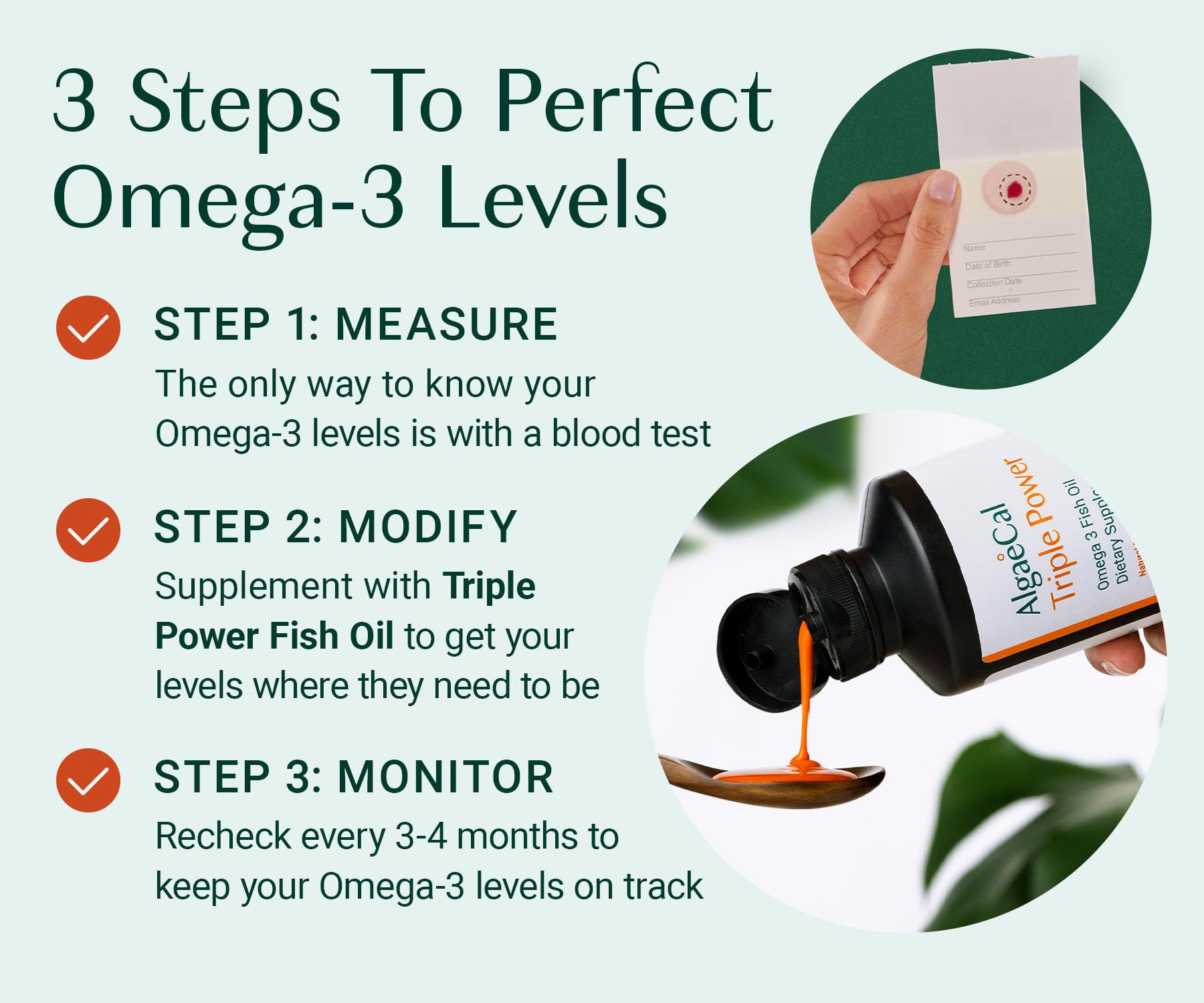 Lab-certified results report for Omega-3 test