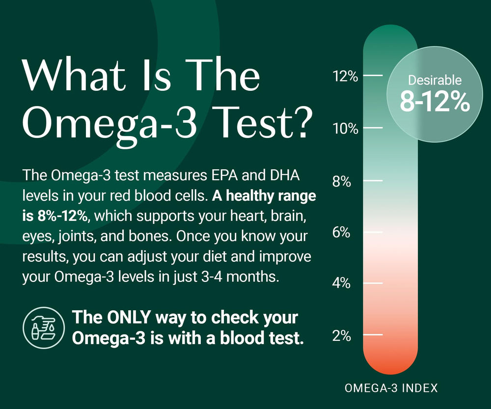 Omega-3 sample collection vial