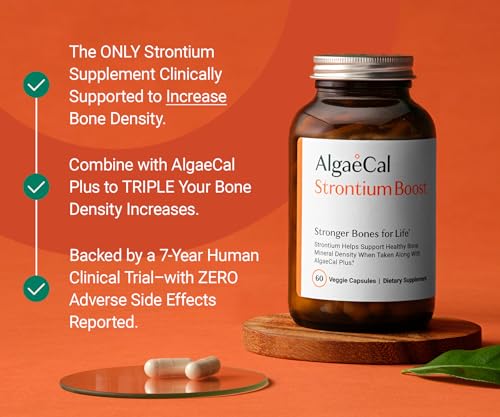 Close-up of Strontium Citrate 680 mg capsules