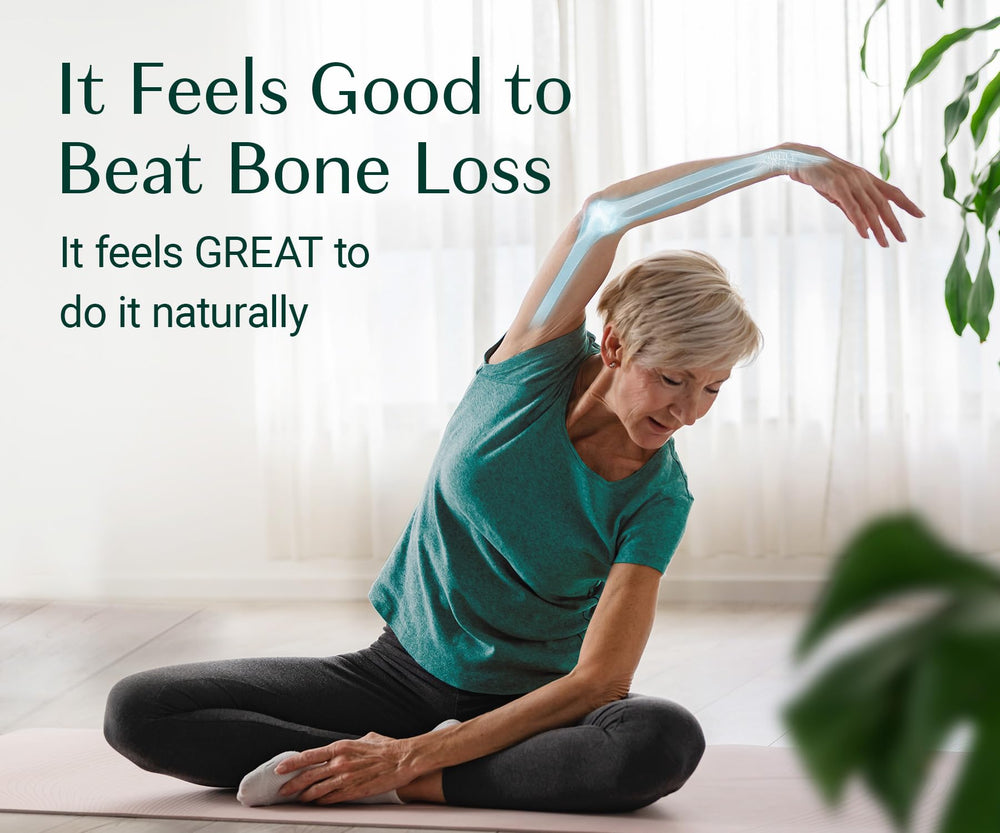 Capsules next to calcium-rich foods concept