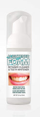 Alightener Foam in a mouth tray for whitening