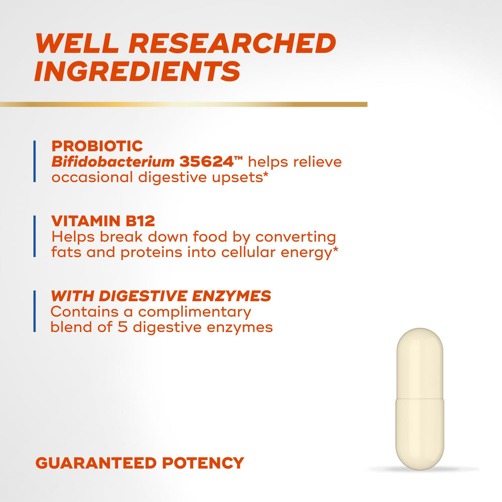 Label highlights Bifidobacterium 35624™