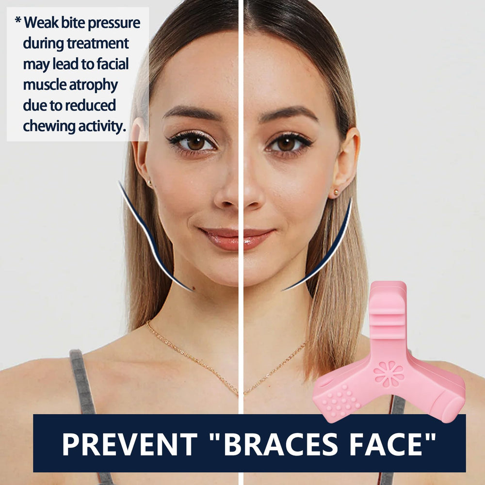 Pink Aligner Chewies showing the deep groove precision end