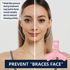 Pink Aligner Chewies showing the deep groove precision end