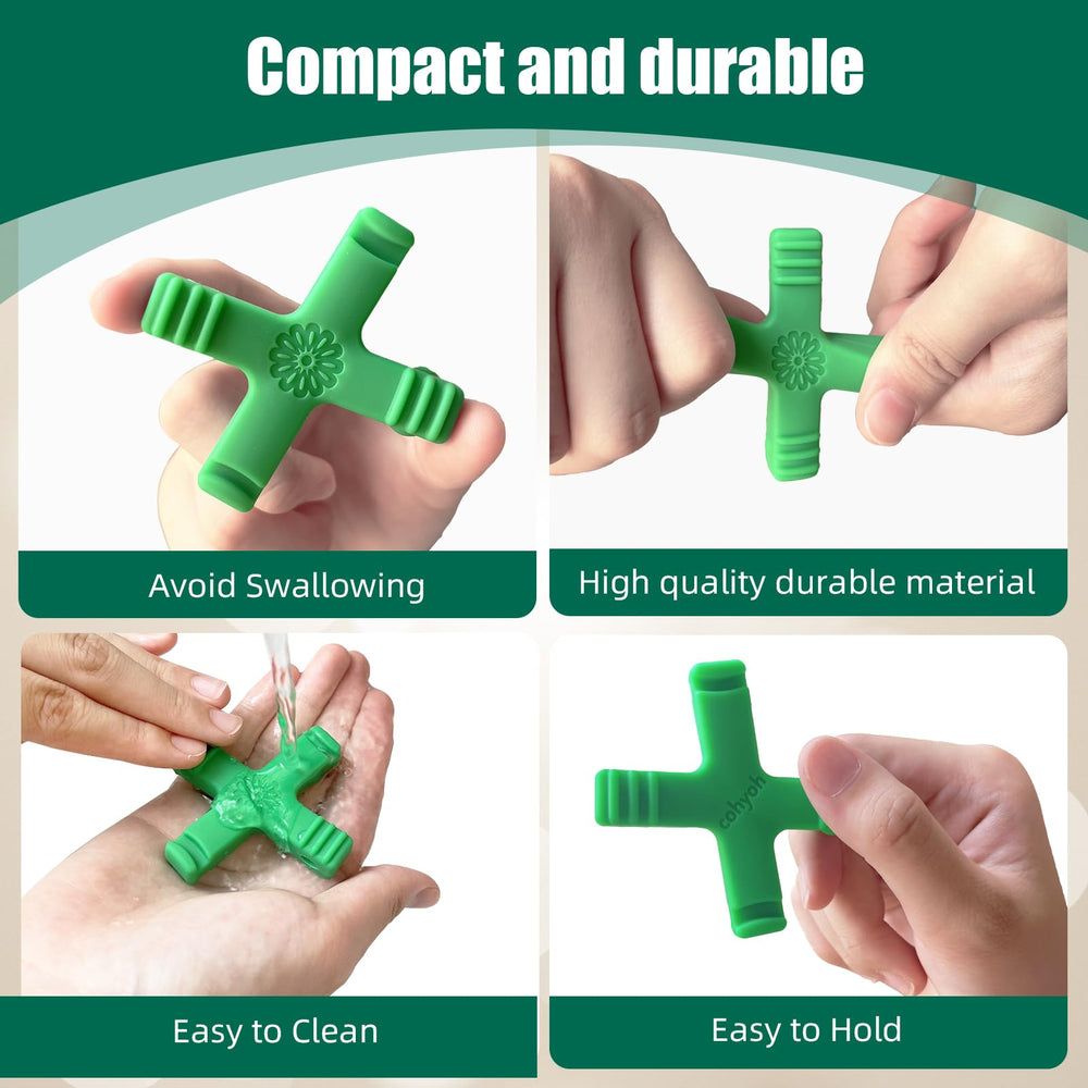 Non-slip X-handle design to prevent slipping while using aligner munchies
