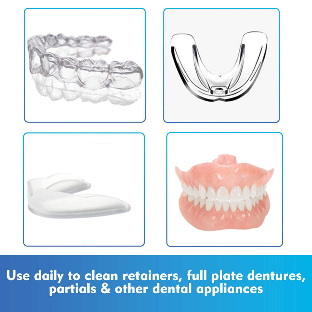 Whitening effect on teeth after using foam cleaner