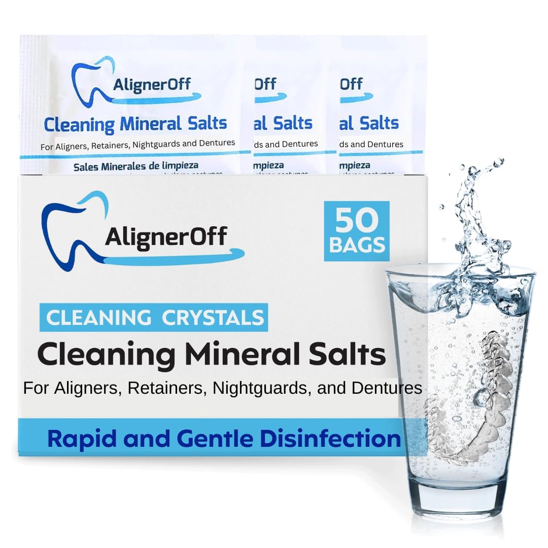 Packaged AlignerOff Cleaning Mineral Salts sachets (3g)
