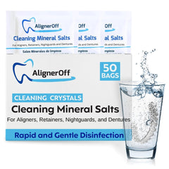 Packaged AlignerOff Cleaning Mineral Salts sachets (3g)