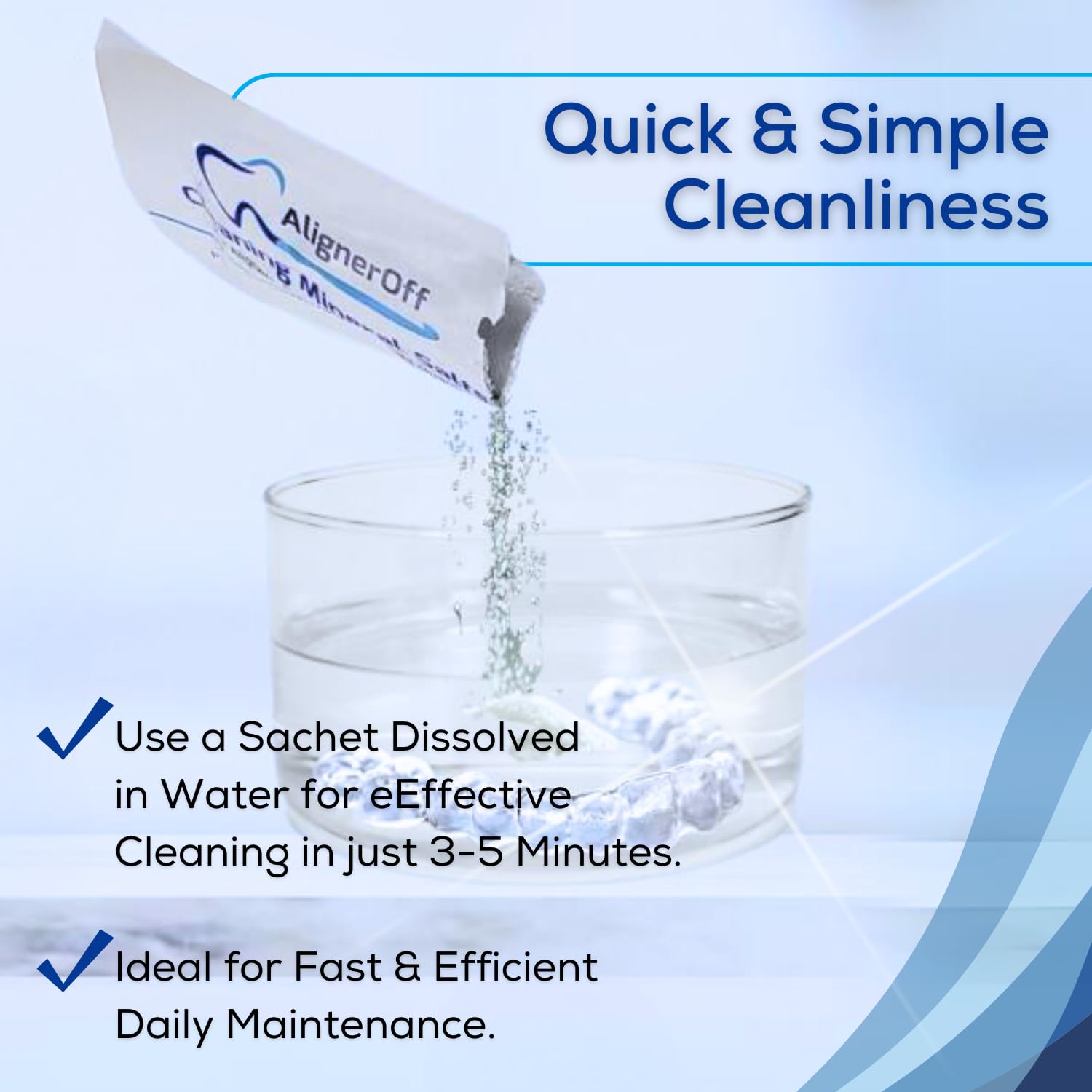 Mineral salts crystals dissolving in cleaning solution