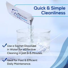 Mineral salts crystals dissolving in cleaning solution