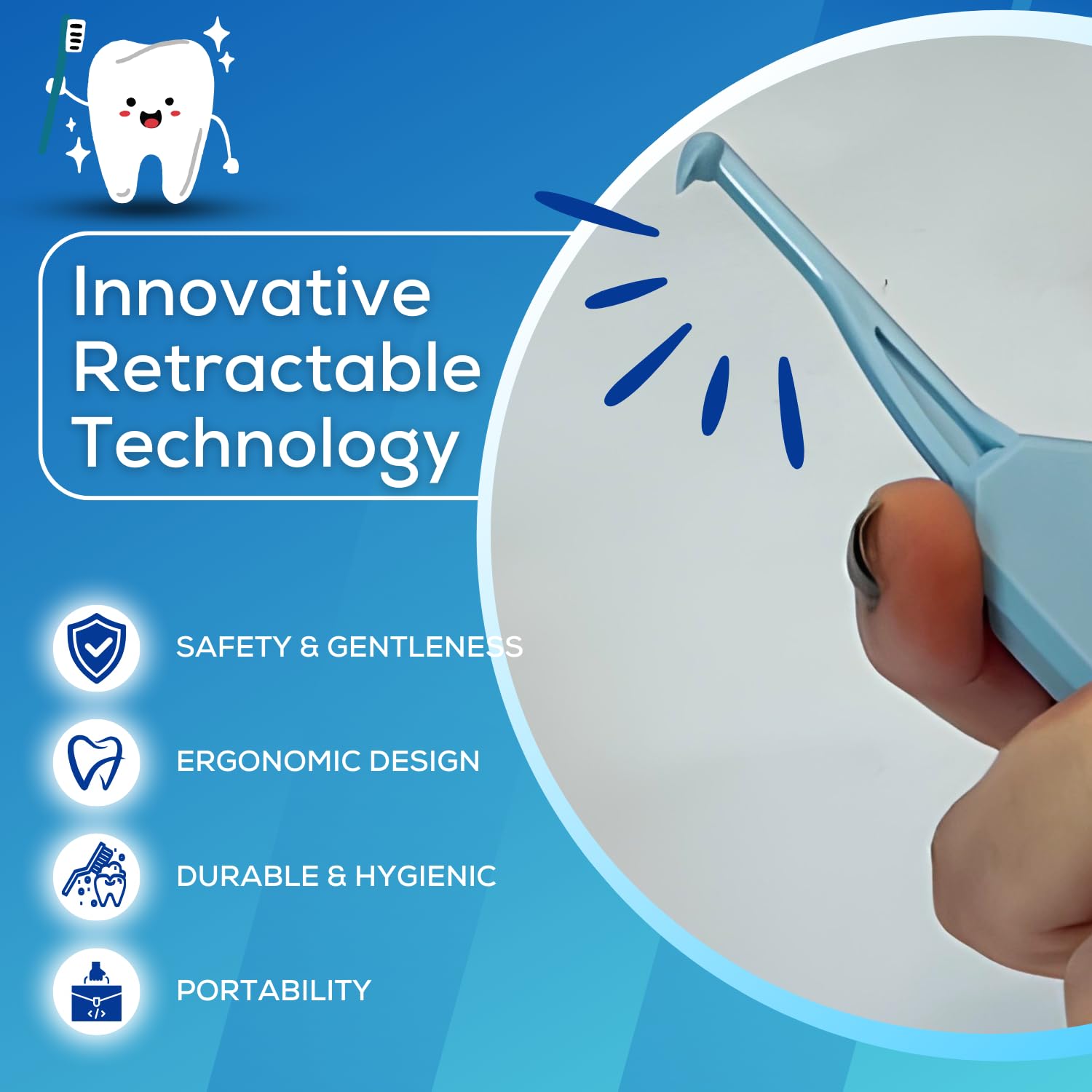 Person using AlignerOff to remove an Invisalign aligner