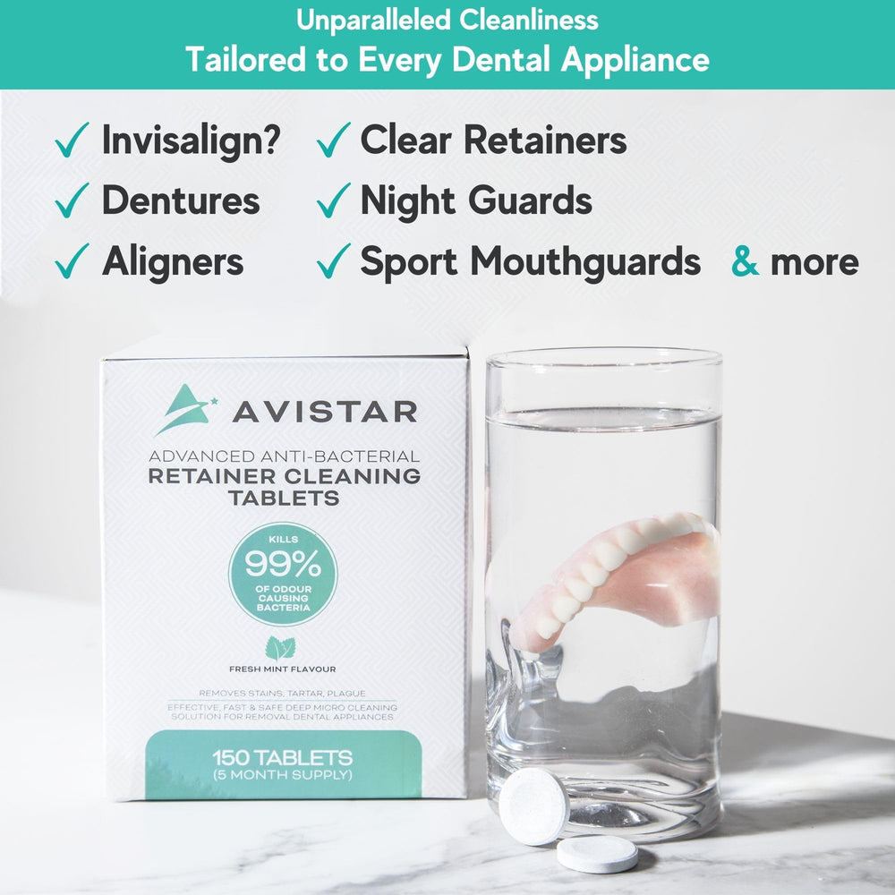 Aligners cleaner tablets for braces and retainers
