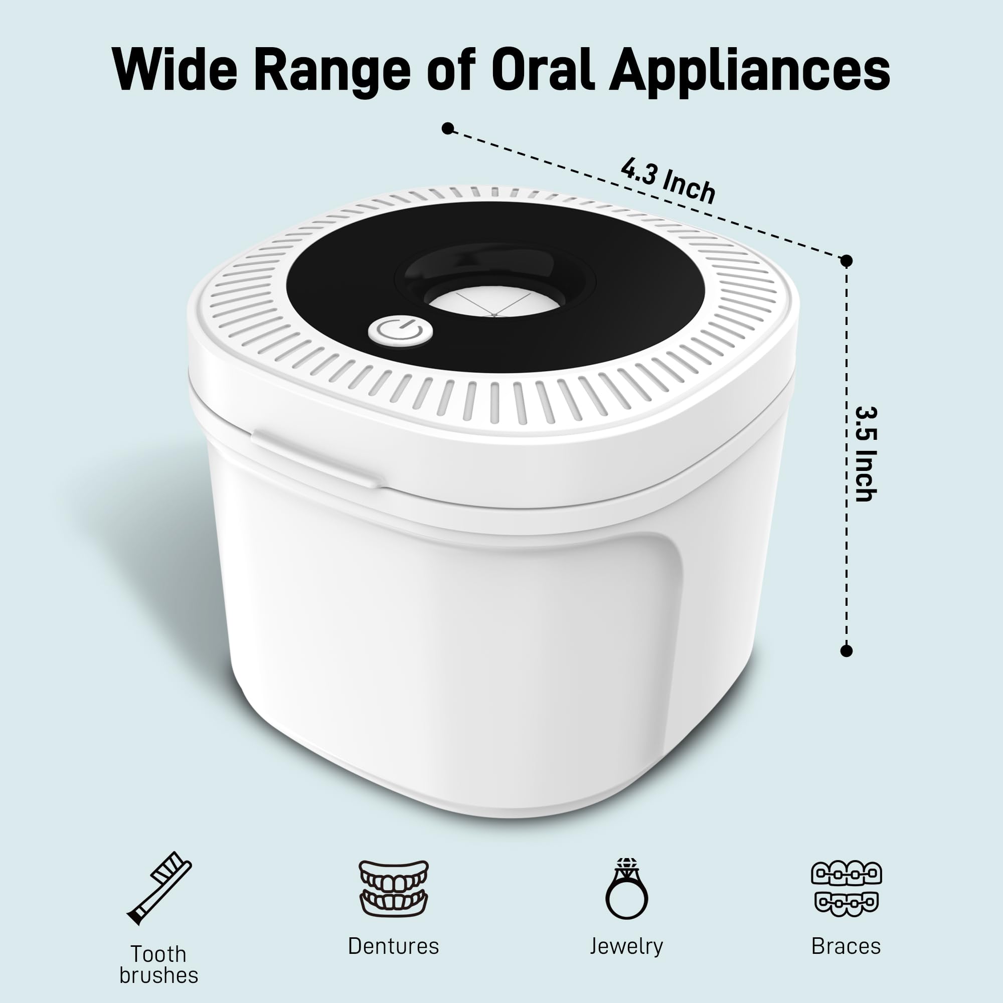 Aligners and night guards being cleaned in the pod