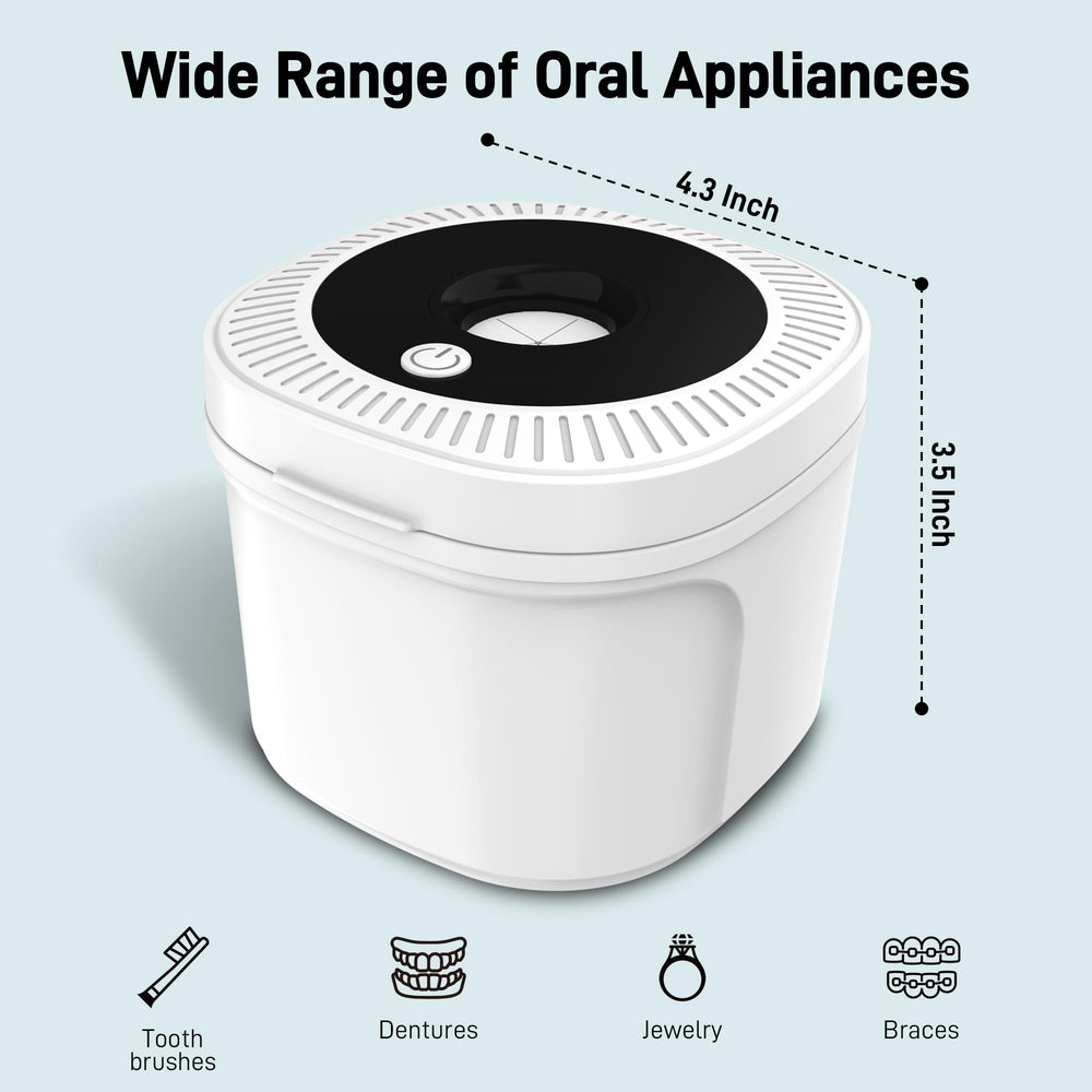 Aligners and night guards being cleaned in the pod
