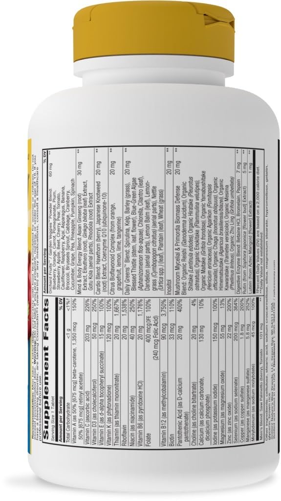 Vitamin and mineral icons represent Alive! 50+ Ultra Potency Multivitamin