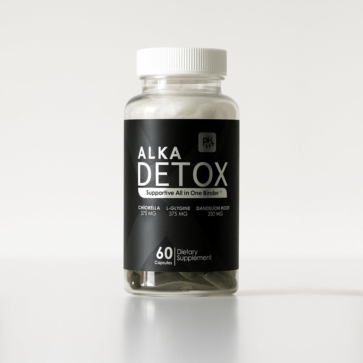AlkaDetox binder tablets 60 capsules packaging