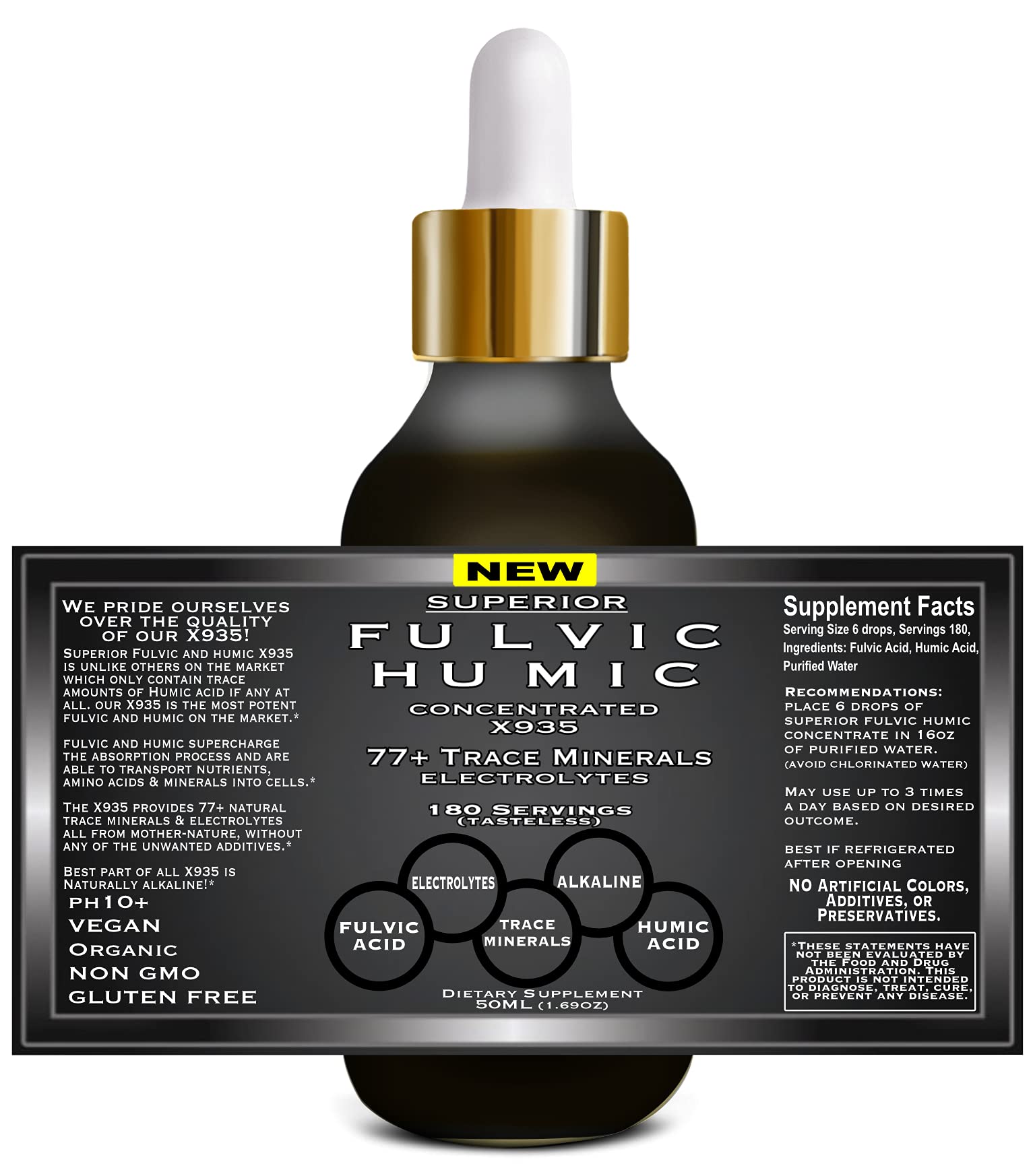 Making alkaline black water with trace minerals