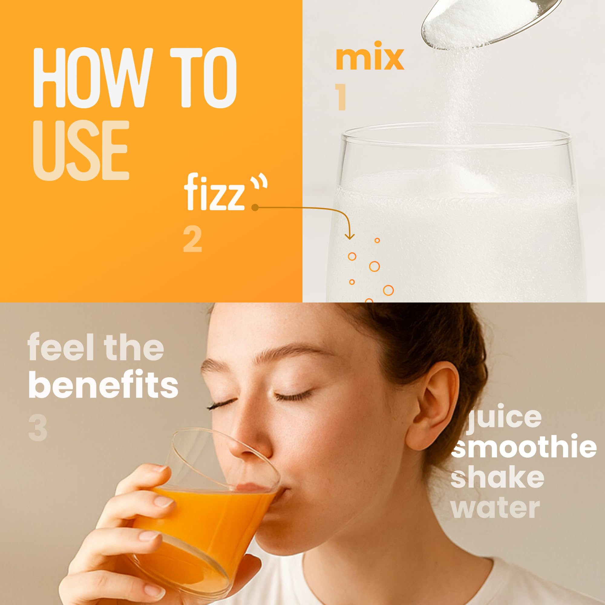 Gluten-free, allergen-free Vitamin C powder packaging