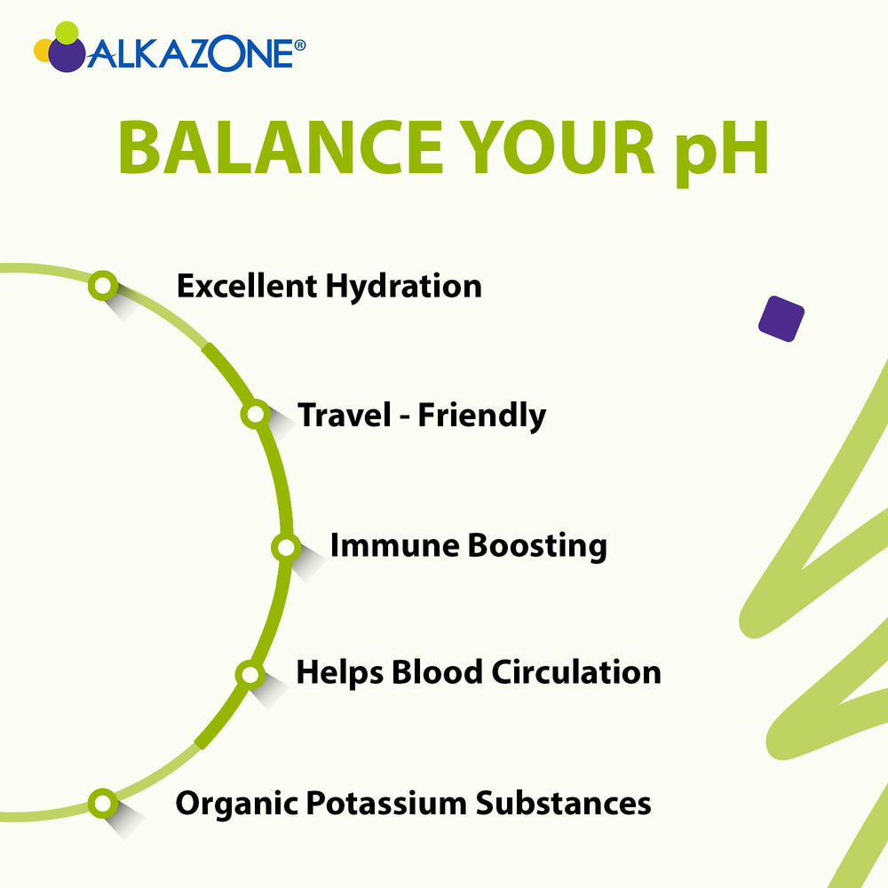 Alkazone pH booster bottles for alkaline diet and detox