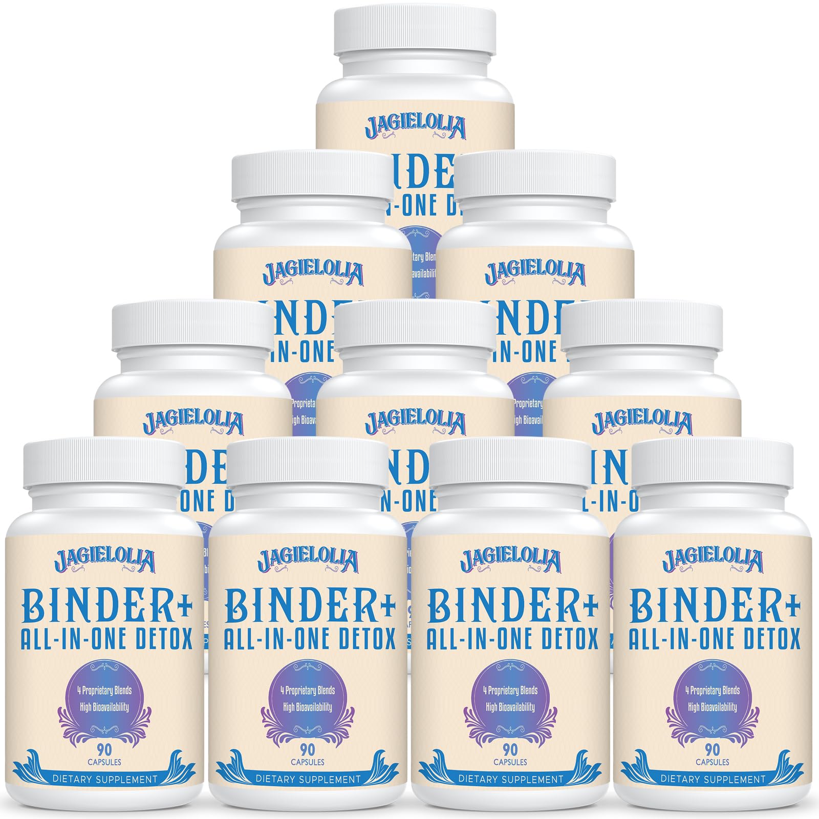All-In-One Detox Binder 1500mg bottle with capsules