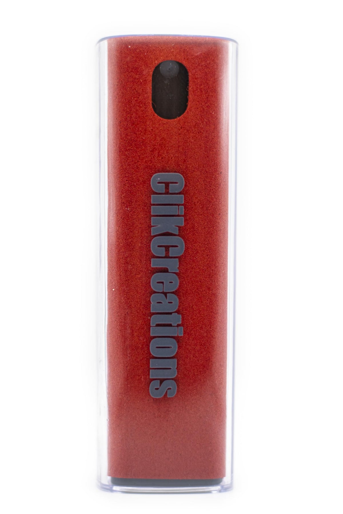 All-in-One Red Screen Cleaning Mist with built-in microfiber cloth