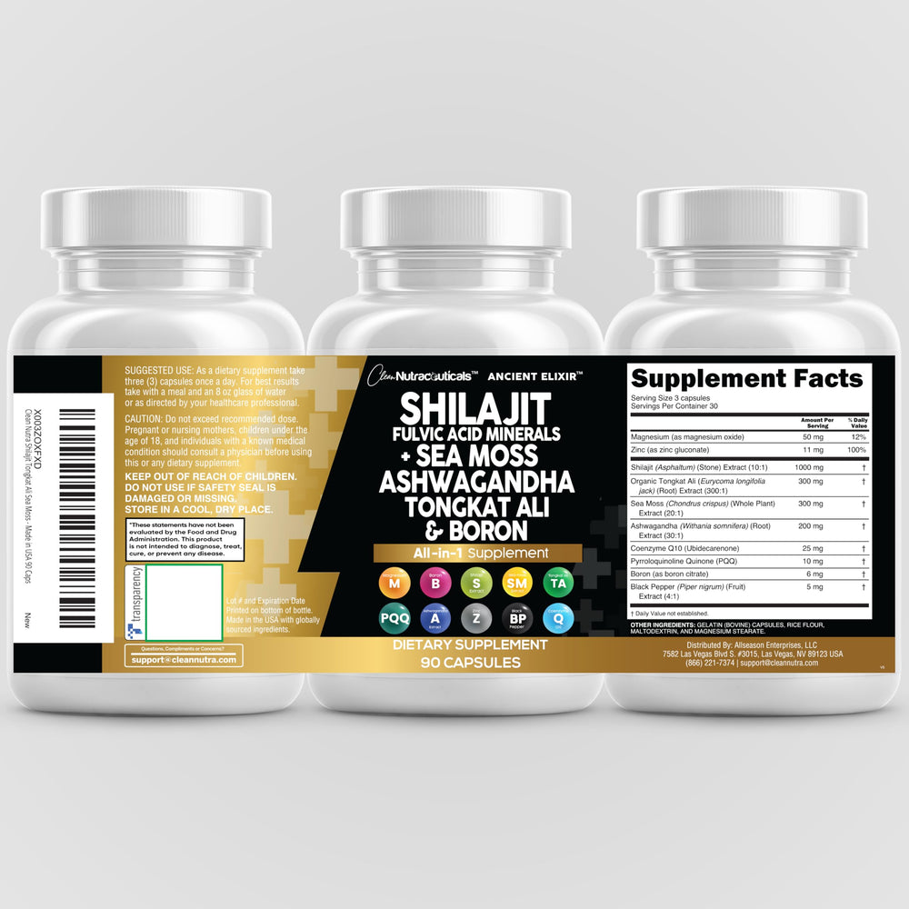 All-in-one wellness capsules packaging illustration