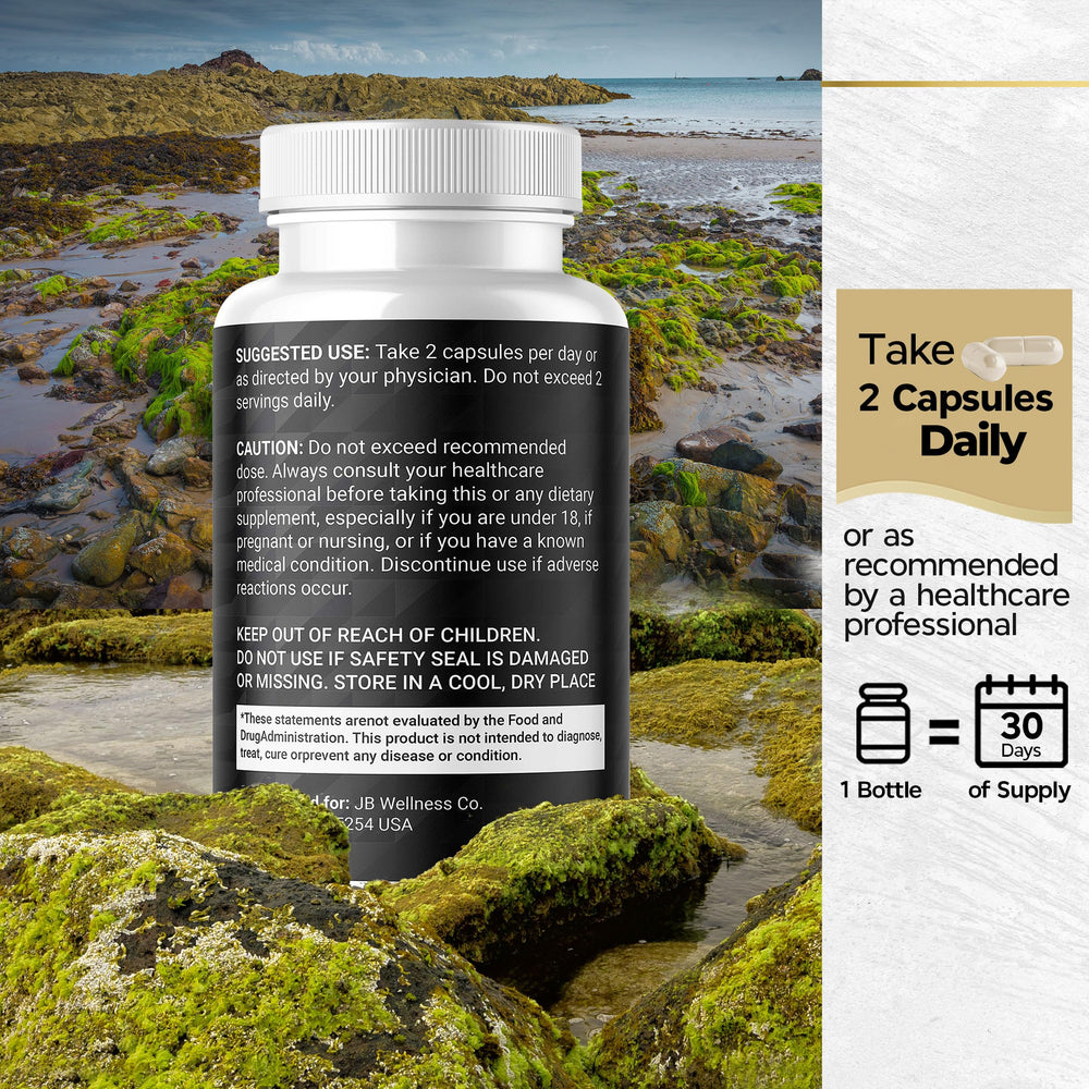 All-in-one wellness Sea Moss capsules for women and men