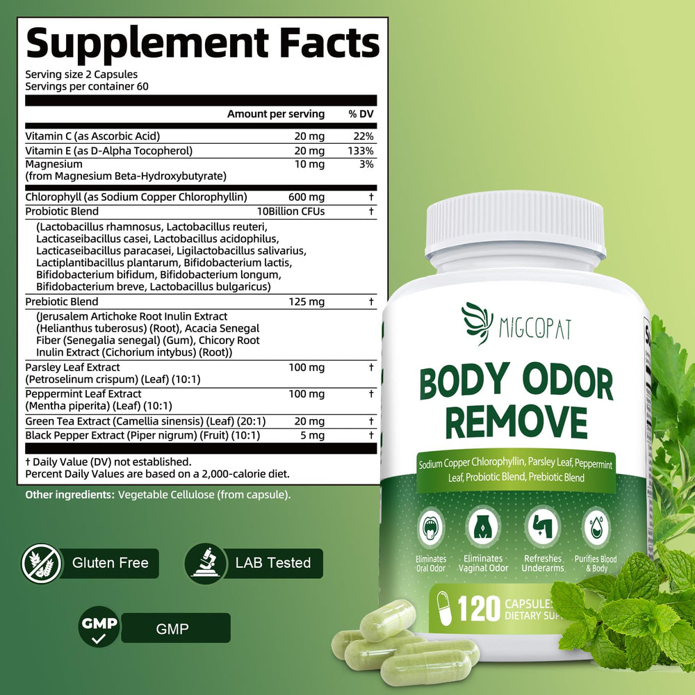 All-lifestyles deodorizing supplement suitable for men and women