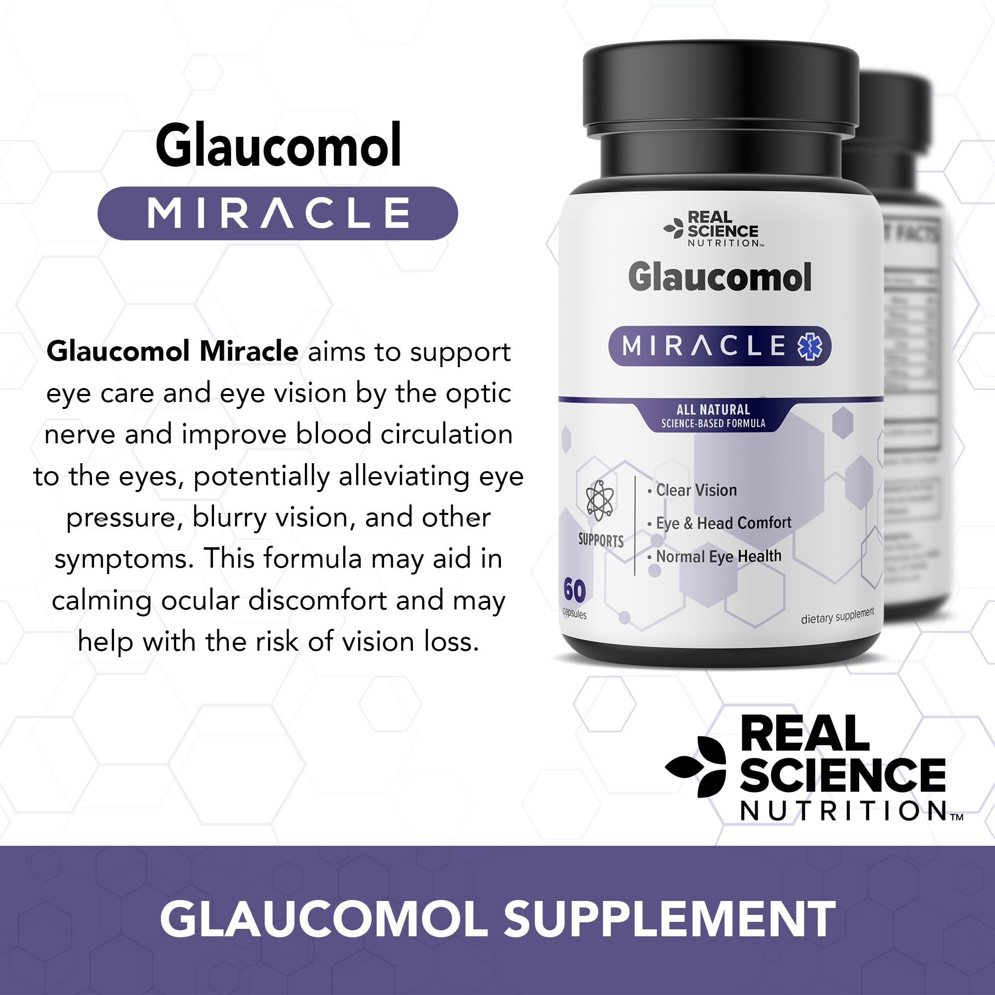 All-natural formula ingredients for Glaucomol Miracle