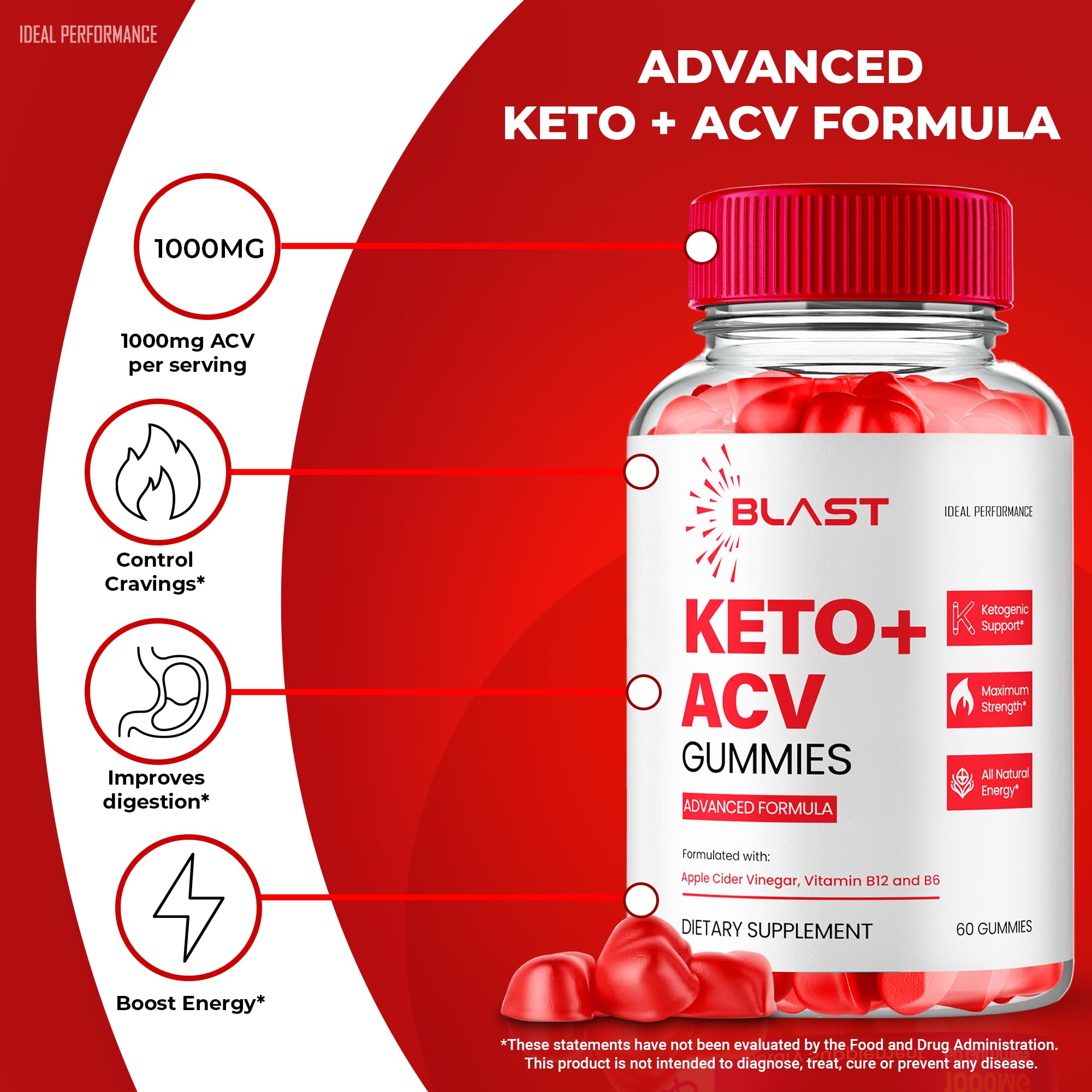 All natural Keto+ACV formula label
