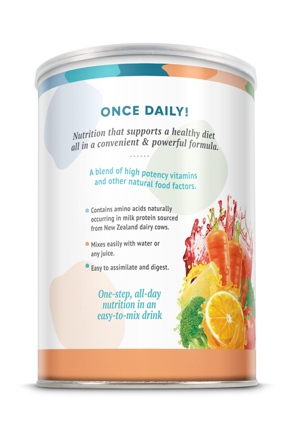 Graphic showing 50+ vitamins, minerals, and amino acids