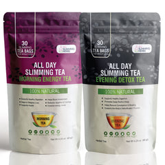 ALL SLIMMING HERBS morning tea bags ready for an energy-boosting daily ritual