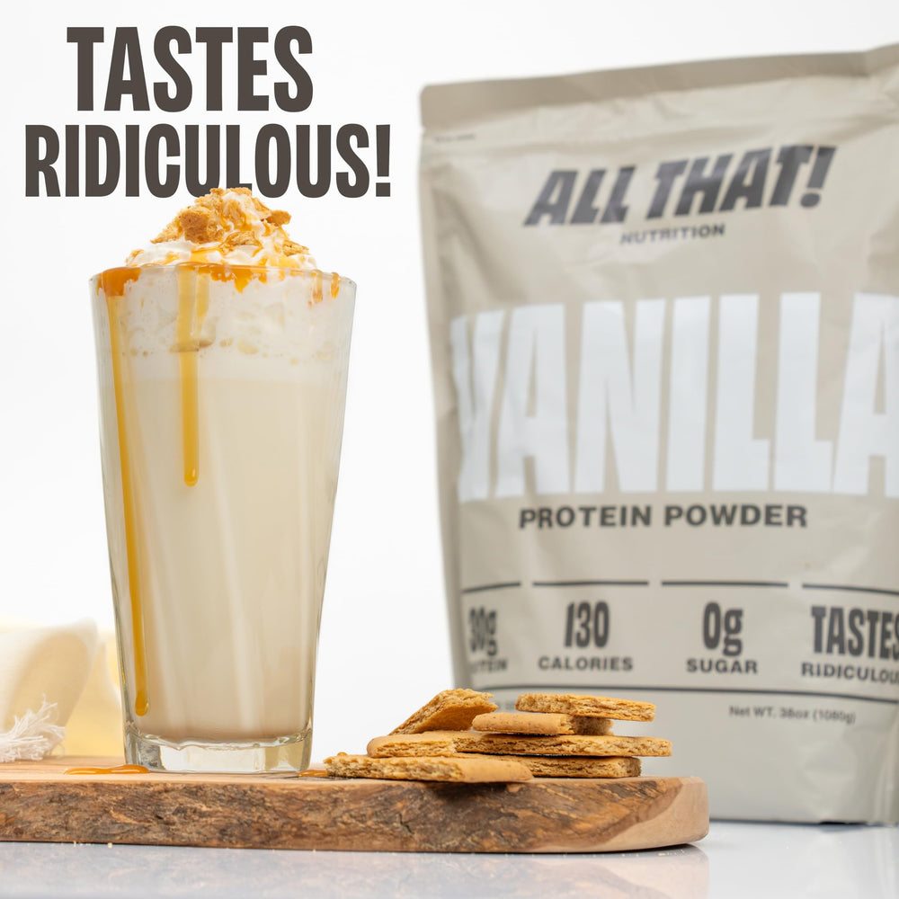 ALL THAT! NUTRITION gluten-free and soy-free protein powder supports inclusive nutritional goals.