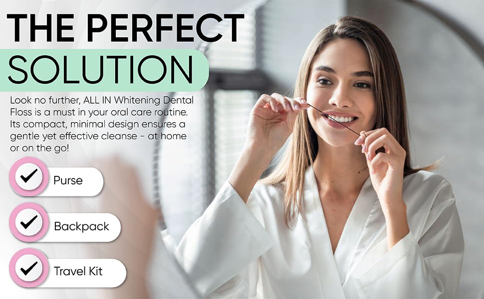 Activated charcoal floss used for plaque removal