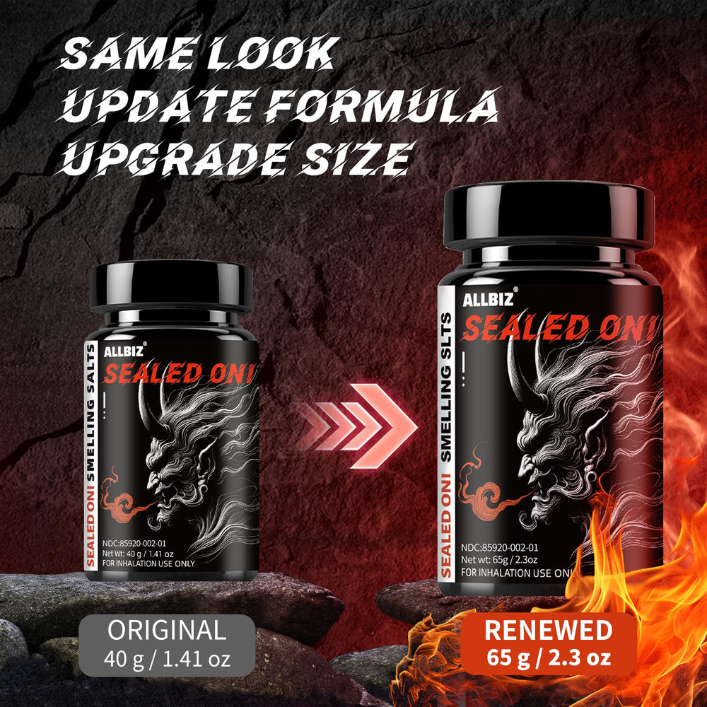 ALLBIZ Smelling Salts Wake Up water-activation shows pour step for rapid energy boost.