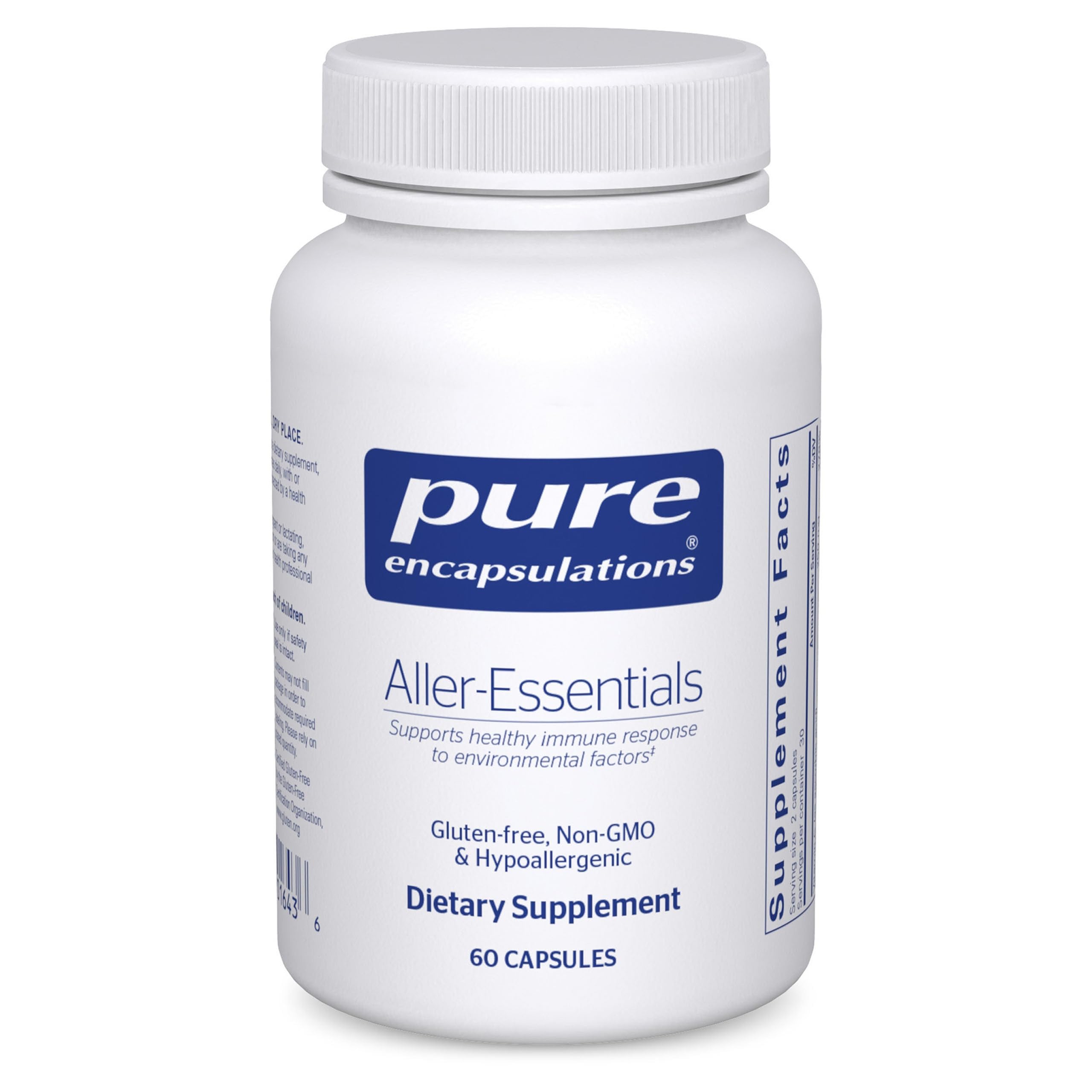 Pure Encapsulations Aller-Essentials bottle front view (60 capsules)