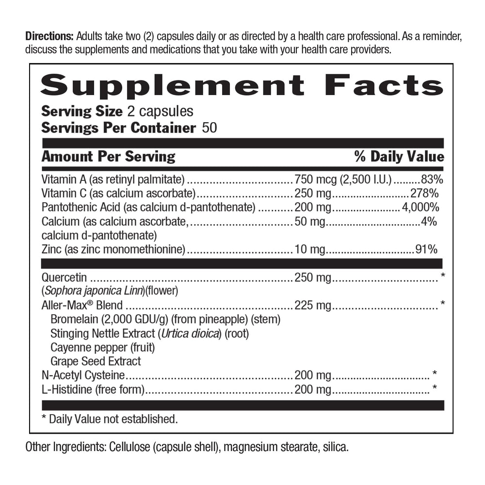 Botanical blend imagery on Aller-Max packaging