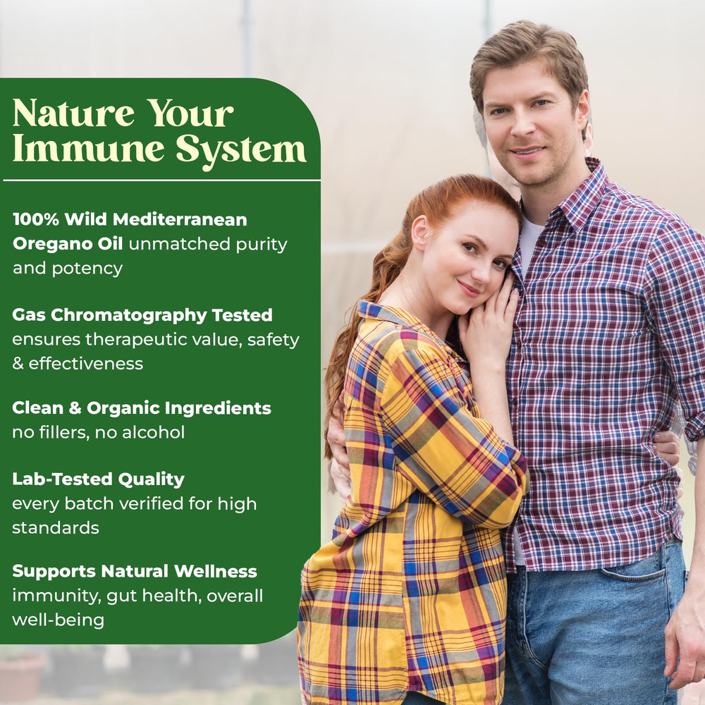 Allergen-free ingredients for oregano oil drops