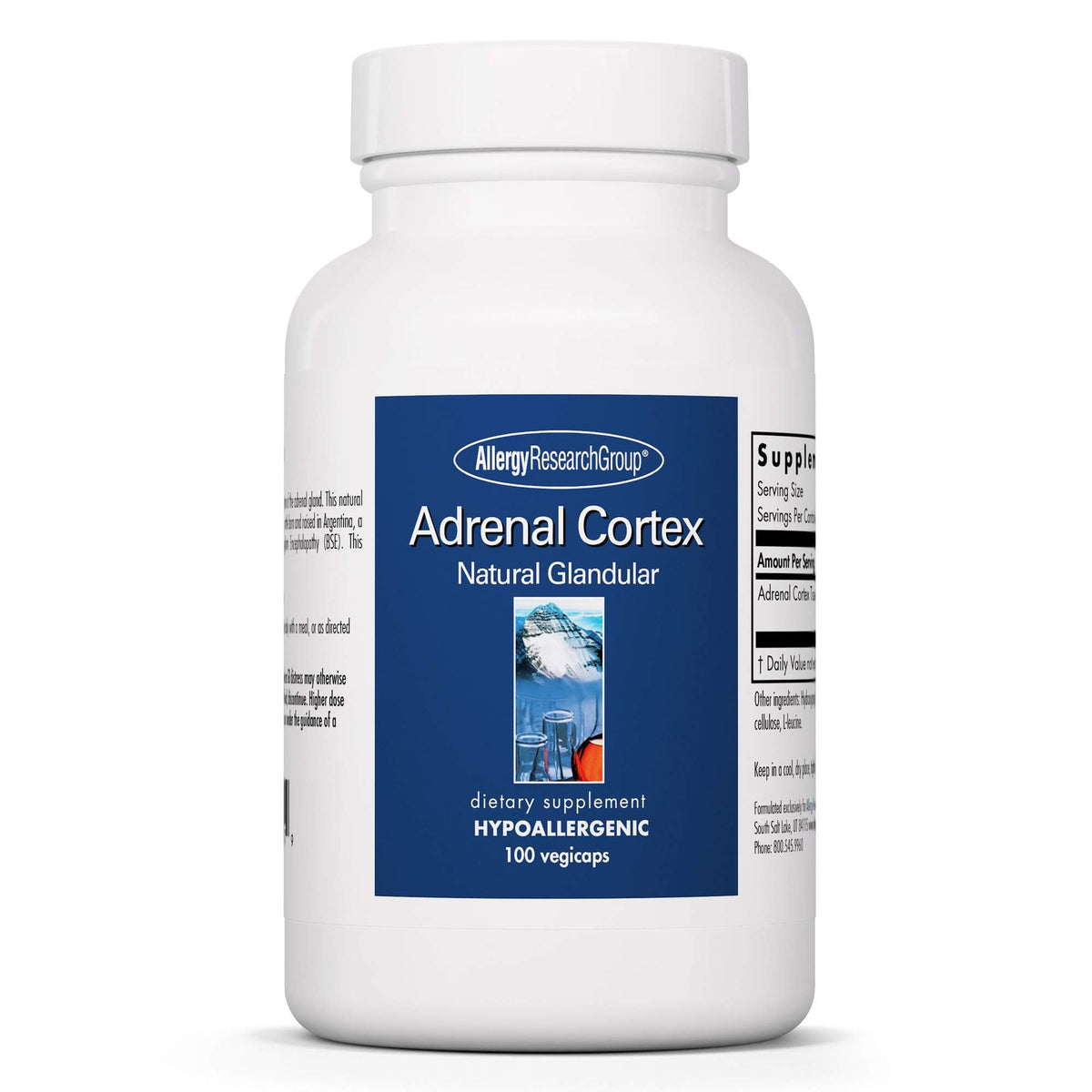 ARG Adrenal Cortex Support bottle label