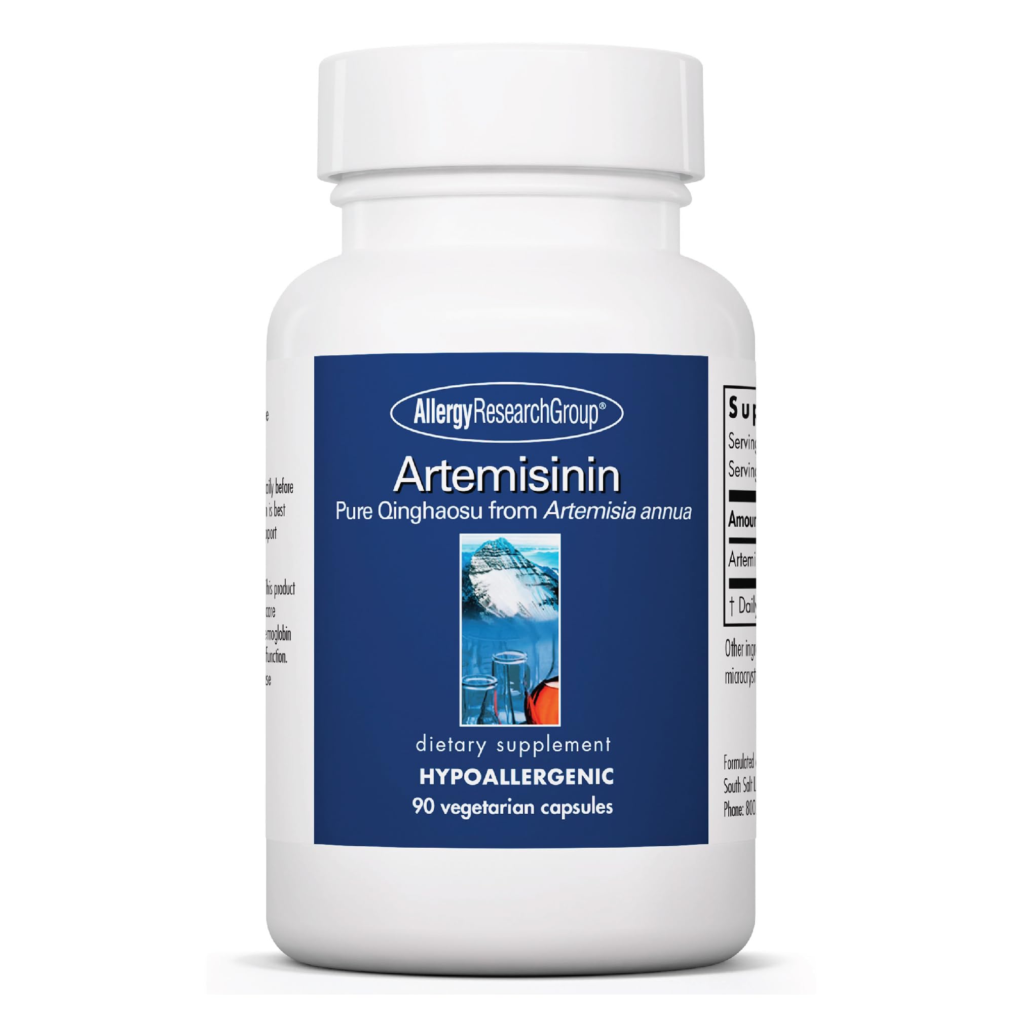 Allergy Research Group Artemisinin supplement bottle with 90 vegetarian capsules