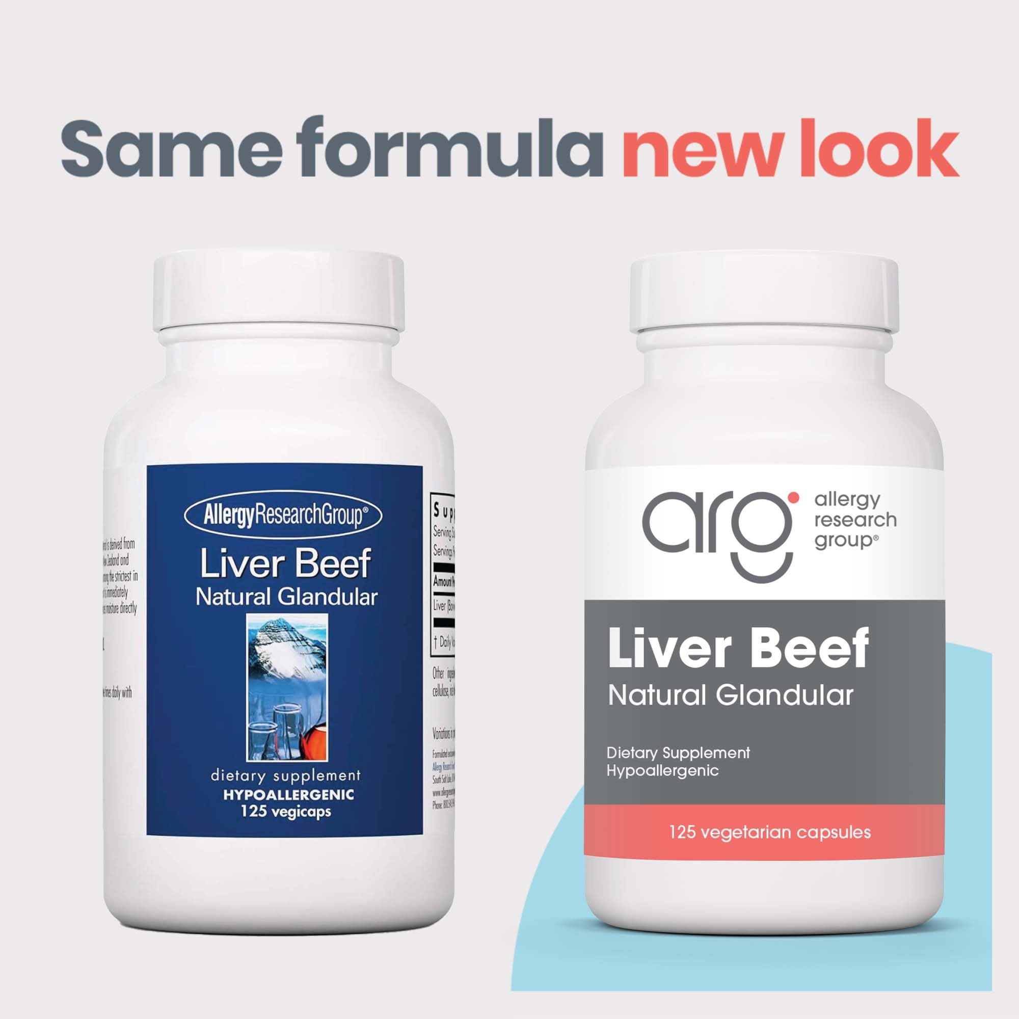 Close-up of grass-fed beef liver capsules, 1000mg each