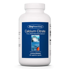 Allergy Research Group Calcium Citrate bottle with label
