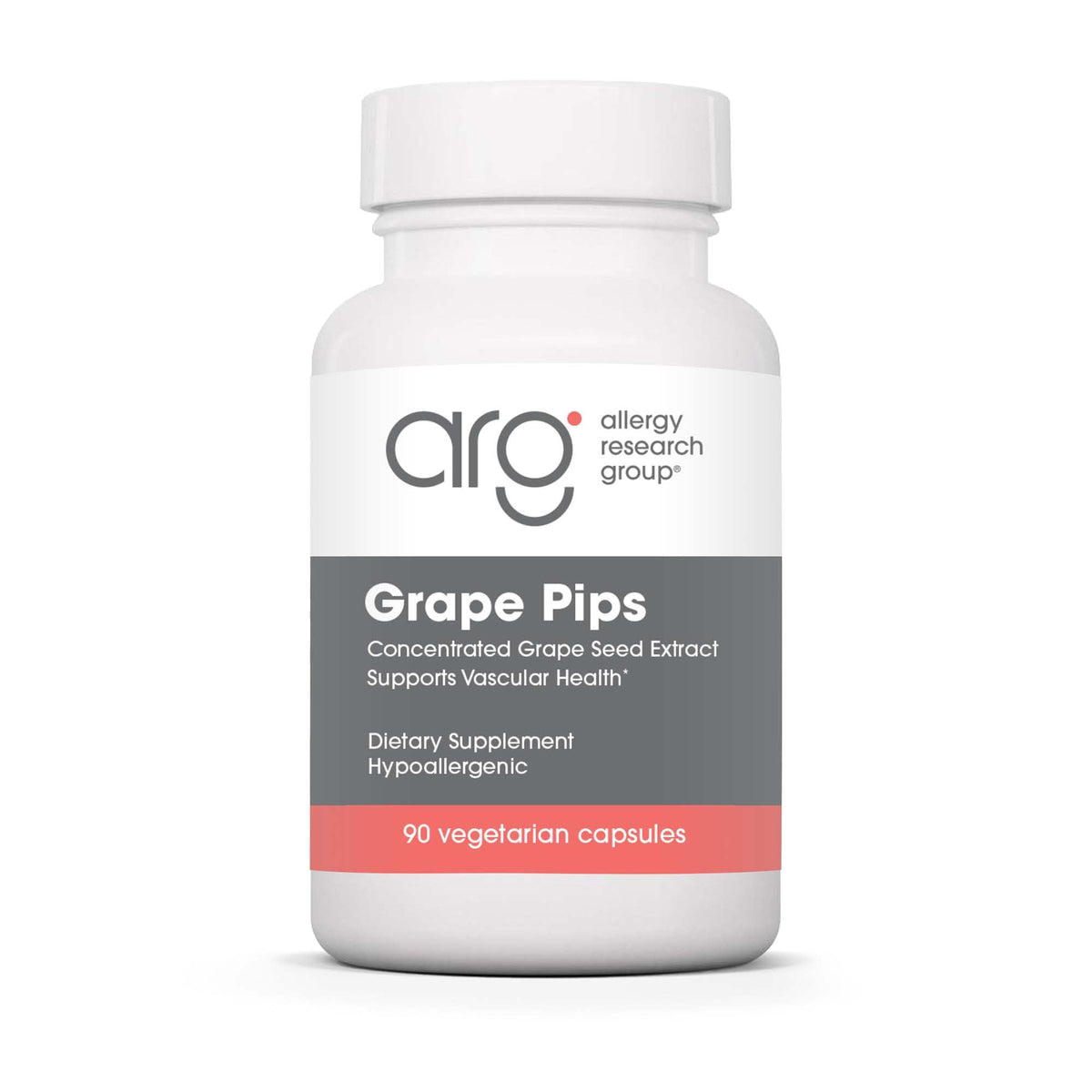 Bottle of Allergy Research Group Grape Seed Extract 300mg capsules