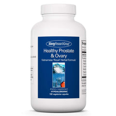 Bottle of Allergy Research Group Healthy Prostate & Ovary Supplement (180 count) Vegetarian capsules